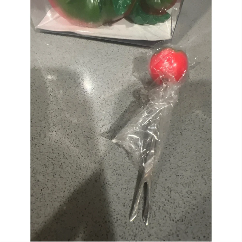Tomato design small fork for dessert, fruits , cheese etc